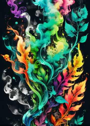 abstract smoke,smoke art,colorful tree of life,painted dragon,colorful spiral,smoke background,unicorn background,colorful leaves,unicorn art,psychedelic art,colorful horse,watercolor leaves,colorful background,smoke dancer,fire breathing dragon,dragon fire,vapor,colorful foil background,fire background,colorful birds,Conceptual Art,Daily,Daily 21