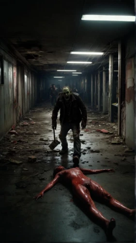 the morgue,the thing,janitor,butcher shop,outbreak,district 9,basement,asylum,sci fi surgery room,hall of the fallen,murderer,saw,it,crawl,the wolf pit,butcher,butchery,jigsaw,dead earth,gore