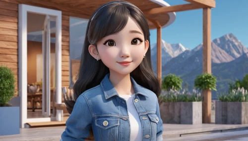 agnes,cute cartoon character,animated cartoon,3d rendered,anime 3d,3d model,3d rendering,cute cartoon image,3d background,3d render,clay animation,a girl's smile,character animation,3d modeling,b3d,cinema 4d,render,countrygirl,princess anna,elphi,Unique,3D,3D Character