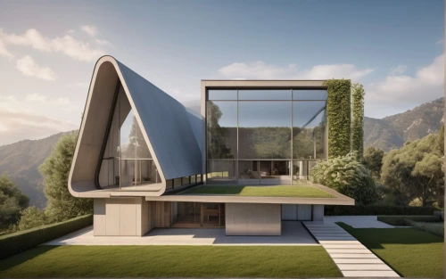cubic house,futuristic architecture,modern house,modern architecture,frame house,cube house,dunes house,house in the mountains,house in mountains,mirror house,smart house,cube stilt houses,luxury property,archidaily,eco-construction,beautiful home,mid century house,futuristic art museum,private house,3d rendering,Photography,General,Realistic