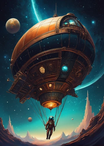 sci fiction illustration,airships,airship,heliosphere,space ship,space art,gas planet,traveller,space ships,air ship,travelers,scifi,space capsule,sci - fi,sci-fi,space tourism,sci fi,space travel,traveler,space voyage,Conceptual Art,Fantasy,Fantasy 21