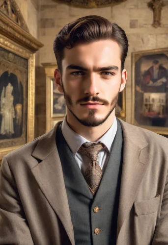 downton abbey,the victorian era,victorian style,barberini,leonardo devinci,aristocrat,gentlemanly,florentine,holmes,sherlock holmes,victorian,antique background,inspector,italian painter,young model istanbul,butler,charles,barrister,cravat,cordwainer,Photography,Realistic