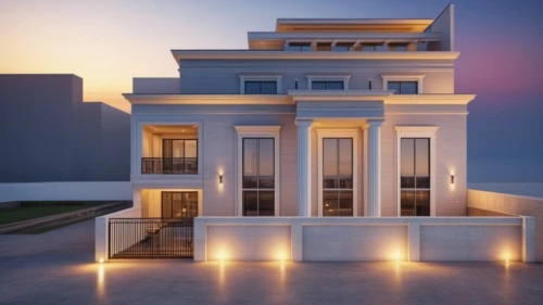doric columns,house with caryatids,3d rendering,build by mirza golam pir,classical architecture,neoclassical,mansion,luxury property,luxury real estate,luxury home,modern house,model house,two story house,egyptian temple,qasr al watan,marble palace,greek temple,modern architecture,exterior decoration,architectural style,Photography,General,Realistic