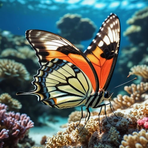butterfly fish,butterfly swimming,tropical butterfly,mandarinfish,sea life underwater,butterflyfish,amphiprion,ulysses butterfly,butterfly background,brown sail butterfly,sea animals,viceroy (butterfly),ornamental fish,marine life,butterfly stroke,anemonefish,anemone fish,coral reef fish,euphydryas,butterfly isolated,Photography,General,Realistic