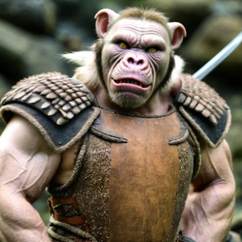 barbarian,ape,orc,ogre,war monkey,monkey soldier,kong,gorilla,neanderthal,the monkey,brute,chimpanzee,chimp,warlord,anthropomorphized animals,monkey,great apes,neanderthals,monkey gang,monkey island