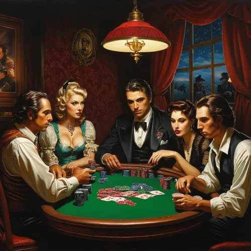 poker table,poker,poker set,dice poker,gambler,blackjack,gamble,playing cards,game illustration,rotglühender poker,clue and white,poker chips,card table,english billiards,poker primrose,card game,play cards,tabletop game,ball fortune tellers,deck of cards,Illustration,Realistic Fantasy,Realistic Fantasy 22
