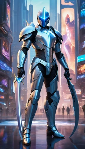 knight armor,cg artwork,excalibur,armored,steel man,mecha,nova,armored animal,knight,enforcer,mercenary,sigma,crusader,steel,sci fiction illustration,heavy object,patrols,blue tiger,mech,armor,Conceptual Art,Sci-Fi,Sci-Fi 06