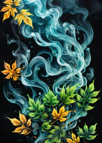 smoke art,abstract smoke,green smoke,flora,smoke background,poisonous plant,fire flower,flower painting,burning bush,flame flower,falling flowers,cauldron,firethorn,chrysanthemum background,incenses,watercolor leaves,flora abstract scrolls,elven flower,smoke dancer,blue green tobacco,Conceptual Art,Sci-Fi,Sci-Fi 12