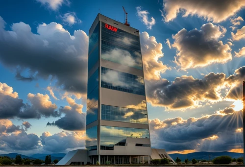 pc tower,sevilla tower,texas tech,costanera center,corporate headquarters,company headquarters,impact tower,office building,cellular tower,plaza de la revolución,podgorica,torre,chile house,burj kalifa,glass facade,corona test center,communications tower,uae,the skyscraper,steel tower,Photography,General,Realistic