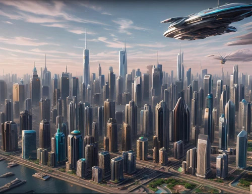 futuristic landscape,futuristic architecture,sky space concept,sky city,skycraper,skyline,metropolis,alien invasion,sci-fi,sci - fi,digital compositing,sci fi,futuristic,district 9,black city,scifi,terraforming,harbour city,city cities,city skyline