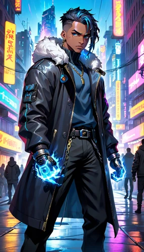 cyberpunk,cyber glasses,blade,yukio,sci fiction illustration,cyber,electro,renegade,guilinggao,cg artwork,xing yi quan,swordsman,cyborg,game illustration,cybernetics,cartoon ninja,sigma,enforcer,matrix,futuristic,Anime,Anime,Cartoon