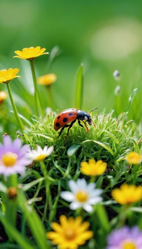 ladybird beetle,rose beetle,ladybug,asian lady beetle,soldier beetle,japanese beetle,hover fly,leaf beetle,two-point-ladybug,garden leaf beetle,lady bug,ladybugs,ladybird,garden pest,pollinator,on a wild flower,flower nectar,forest beetle,pollinating,insecticide,Photography,General,Realistic