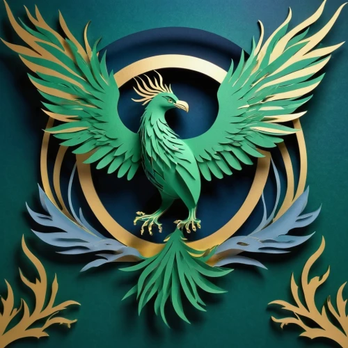 garuda,emblem,national emblem,gryphon,military organization,nepal rs badge,basilisk,heraldic,steam icon,crest,nz badge,coat of arms of bird,quetzal,military rank,eagle vector,heraldic animal,imperial eagle,green dragon,heraldry,sr badge,Unique,Paper Cuts,Paper Cuts 10