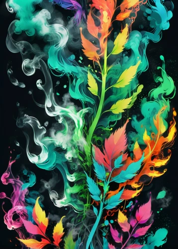 watercolor leaves,colorful tree of life,colorful leaves,fire flower,abstract smoke,flame flower,watercolor leaf,watercolor tree,burning bush,painted tree,colored leaves,fireweed,fire poker flower,colorful floral,flame vine,flourishing tree,watercolor paint strokes,tree torch,feather carnation,smoke art,Conceptual Art,Daily,Daily 21