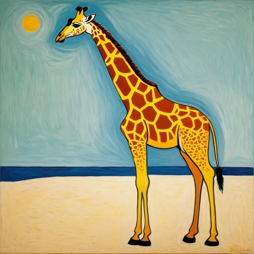 giraffe,giraffidae,two giraffes,giraffe plush toy,giraffes,bazlama,serengeti,long neck,longneck,savanna,straw animal,giraffe head,glass painting,whimsical animals,two-humped camel,camelid,dromedary,guanaco,anthropomorphized animals,khokhloma painting,Art,Artistic Painting,Artistic Painting 05