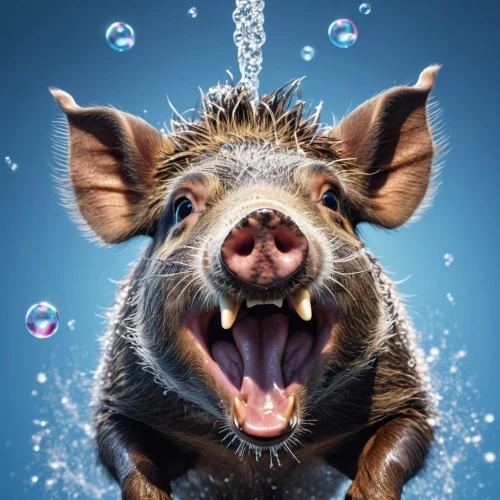 bay of pigs,wild boar,pig,domestic pig,teacup pigs,warthog,pot-bellied pig,boar,suckling pig,hippopotamus,inner pig dog,pig dog,hippo,kawaii pig,peccary,porker,swine,mini pig,coypu,pig roast,Photography,General,Realistic