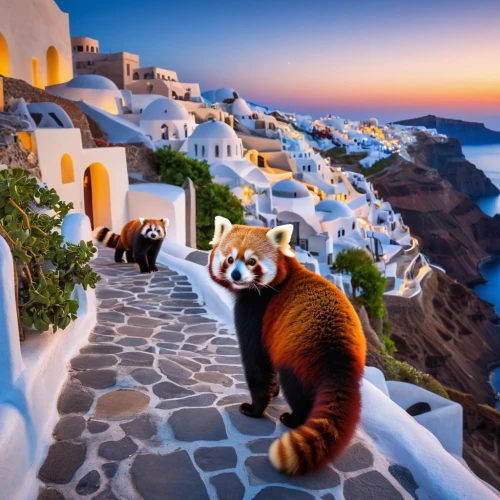 santorini,oia,madagascar,greece,cat greece,greek islands,greek island,mykonos,aegean cat,positano,red panda,santorin,aeolian islands,lakonos,aegean,karpathos island,fantasy picture,amorgos,mozilla,ancient city,Photography,General,Realistic