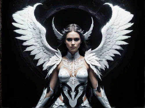 archangel,the archangel,dark elf,dark angel,priestess,angel of death,ice queen,fallen angel,elven,the enchantress,fantasy art,queen of the night,heroic fantasy,sorceress,fantasy woman,white swan,the snow queen,angel,stone angel,uriel