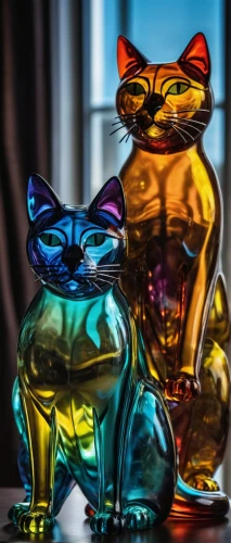 glasswares,colorful glass,glass items,glass painting,salt and pepper shakers,glass yard ornament,shashed glass,vintage cats,oktoberfest cats,figurines,glass decorations,glass series,jazz frog garden ornament,milbert s tortoiseshell,candy jars,felines,glass ornament,cat family,frog figure,cats
