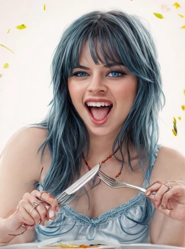noodle image,diet icon,pixie-bob,girl with cereal bowl,blue hair,pixie,food coloring,noodle,blue cheese dressing,woman eating apple,bresse bleu cheese,woman holding pie,chow mein,noodle soup,noodle bowl,eat,lo mein,cellophane noodles,ranch dressing,hair coloring,Common,Common,Photography