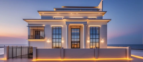 mykonos,mamaia,house with caryatids,luxury property,facade lantern,holiday villa,greek temple,luxury real estate,electric lighthouse,classical architecture,haifa,doric columns,architectural style,art deco,light house,marble palace,beautiful home,greece,illuminated lantern,exterior decoration,Photography,General,Realistic
