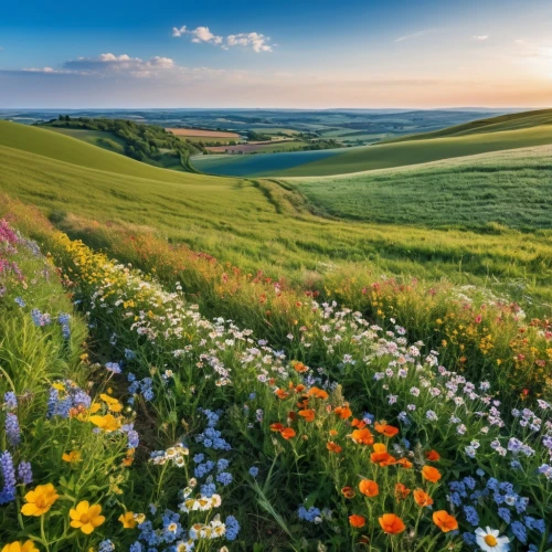 flower field,meadow landscape,south downs,blanket of flowers,field of flowers,flowers field,summer meadow,meadow flowers,flowering meadow,flower meadow,wildflowers,wildflower meadow,ukraine,spring meadow,wild flowers,blooming field,mountain meadow,grasslands,lilies of the valley,alpine meadow,Photography,General,Realistic