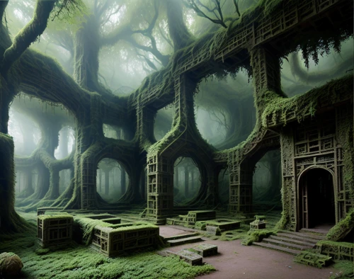 abandoned place,abandoned places,ancient house,ancient city,the roots of trees,haunted forest,elven forest,ancient buildings,ghost castle,house in the forest,hall of the fallen,abandoned,witch's house,holy forest,green forest,enchanted forest,3d fantasy,abandoned room,the ruins of the,ruins