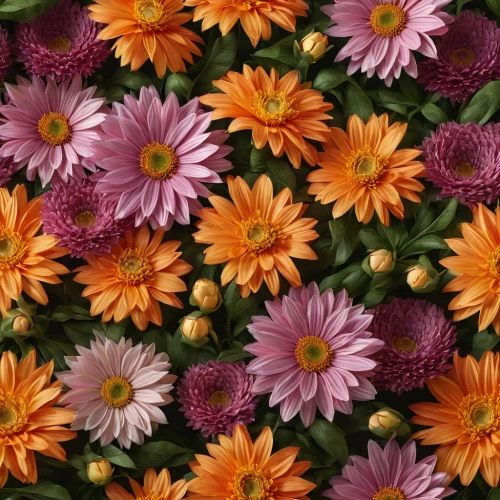 gerbera daisies,barberton daisies,african daisies,australian daisies,wood daisy background,gazania,colorful daisy,floral digital background,calendula petals,pink daisies,orange flowers,chrysanthemum background,osteospermum,daisy flowers,south african daisy,flower background,european michaelmas daisy,autumn daisy,blanket flowers,argyranthemum frutescens,Photography,General,Natural