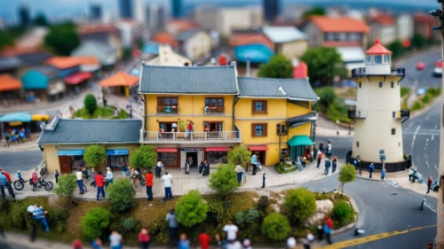 tilt shift,miniature house,istanbul city,namsan hanok village,escher village,taksim square,shimla,legoland,sultanahmet,shanghai disney,miniature figures,istanbul,townscape,korean folk village,lensball,row houses,3d rendering,dolls houses,colorful city,christmas town,Unique,3D,Panoramic