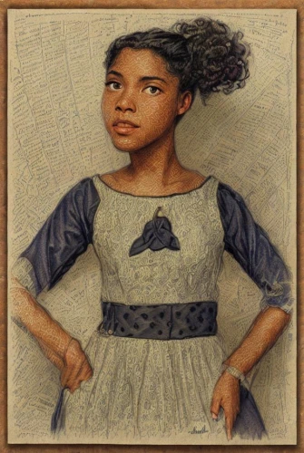 african american woman,girl in a historic way,portrait of a girl,girl with cloth,black woman,african woman,mystical portrait of a girl,fabric painting,afro-american,young lady,maria bayo,girl portrait,young woman,afroamerican,girl with bread-and-butter,oil painting on canvas,sewing pattern girls,african art,afro american girls,tiana,Art sketch,Art sketch,Traditional