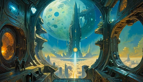 portal,sci fiction illustration,futuristic landscape,space art,stargate,hall of the fallen,fantasy landscape,cg artwork,fantasia,atlantis,sci fi,portals,fantasy art,scifi,fantasy picture,space port,gateway,sci-fi,sci - fi,alien world,Illustration,Realistic Fantasy,Realistic Fantasy 03