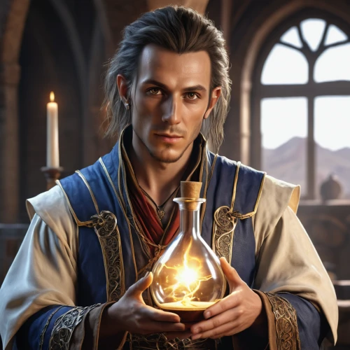 candlemaker,a candle,male elf,candlelight,smouldering torches,candle wick,triquetra,cg artwork,hamelin,melchior,leonardo devinci,burning candle,male character,romantic portrait,candlemas,lokportrait,htt pléthore,mage,art bard,candle flame,Photography,General,Realistic
