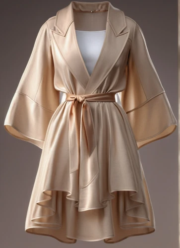 robe,brown fabric,vintage dress,gold-pink earthy colors,neutral color,sheath dress,satin bow,champagne color,women's clothing,model years 1958 to 1967,nurse uniform,one-piece garment,raw silk,menswear for women,ladies clothes,evening dress,dress form,vintage fashion,bolero jacket,french silk,Photography,General,Realistic