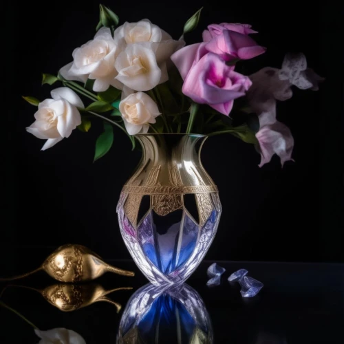 perfume bottles,perfume bottle,still life photography,glass vase,lisianthus,parfum,fragrance,vase,tuberose,flower vase,still life elegant,creating perfume,flower vases,porcelain rose,rose arrangement,perfumes,scent of jasmine,home fragrance,scent of roses,fragrance teapot