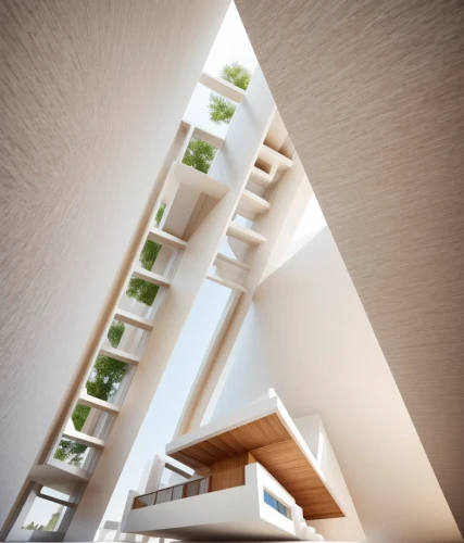 wooden stairs,archidaily,cubic house,outside staircase,stairwell,staircase,winding staircase,modern architecture,loft,stairs,japanese architecture,daylighting,sky apartment,block balcony,spiral stairs,interior modern design,kirrarchitecture,multi-storey,steel stairs,wooden stair railing
