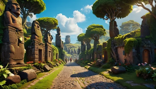 ancient city,druid grove,pathway,forest path,necropolis,oasis,northrend,jungle,scandia gnomes,mushroom landscape,the mystical path,development concept,old graveyard,ravine,odyssey,pano,ruins,4k wallpaper,the path,madagascar,Photography,General,Cinematic