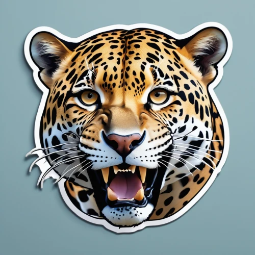 jaguar,tiger png,leopard head,animal stickers,tiger,leopard,tiger head,clipart sticker,tigers,automotive decal,hosana,type royal tiger,tigerle,adobe illustrator,felidae,roaring,panthera leo,a tiger,car badge,roar,Photography,General,Realistic