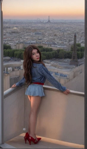 paris balcony,paris,on the roof,with a view,eiffel,beautiful legs,above the city,girl on the stairs,high-heels,up high,roof top,rooftop,girl in a historic way,viewpoint,bordeaux,universal exhibition of paris,perched,looking through legs,high heels,high heel,Common,Common,Photography