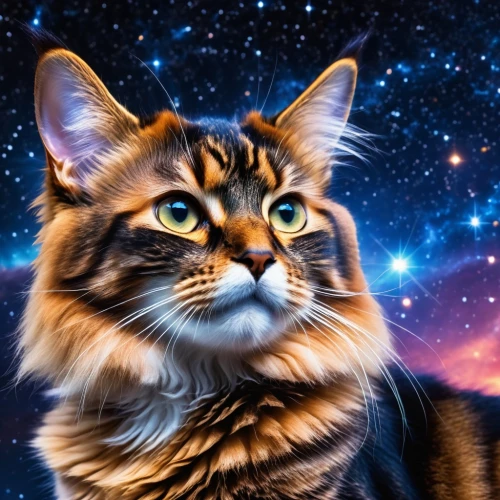 maincoon,norwegian forest cat,emperor of space,siberian cat,astro,capricorn kitz,cat vector,nebula guardian,cat on a blue background,orion,cat image,astronomer,callisto,napoleon cat,cosmic,galaxy,astronomy,astronomical,astral traveler,celestial,Photography,General,Realistic