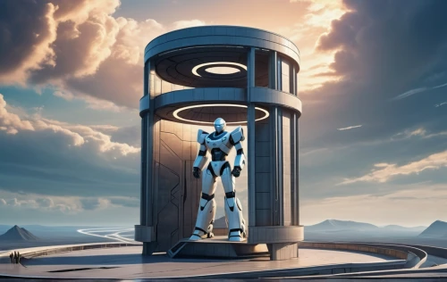 tardis,electric tower,sky space concept,portal,cellular tower,solar cell base,observation tower,charge point,futuristic architecture,watchtower,telephone booth,sentinel,futuristic,steel man,electric mobility,scales of justice,binary system,metallic door,pillar,pole,Conceptual Art,Sci-Fi,Sci-Fi 24