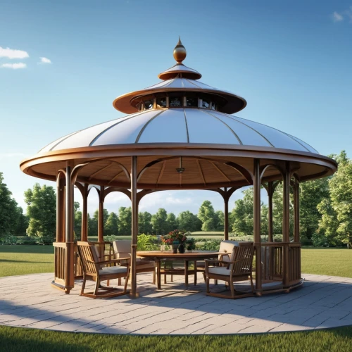 gazebo,pop up gazebo,bandstand,outdoor furniture,outdoor table,round house,round hut,garden furniture,musical dome,patio furniture,pergola,outdoor dining,yurts,orrery,outdoor table and chairs,merry-go-round,roof domes,rotunda,dome roof,beer tables,Photography,General,Realistic