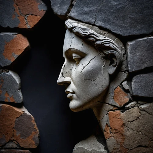 stone sculpture,stone carving,woman sculpture,carved wall,stone angel,stonework,terracotta,carved stone,wall decoration,wall light,rough plaster,wall plaster,old plaster,herculaneum,ceramic,sculpture,woman's face,art deco woman,stone figure,antiquity,Photography,Documentary Photography,Documentary Photography 38