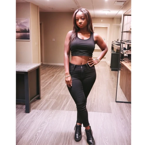 black leather,nigeria woman,black jane doe,ebony,black woman,african american woman,dark chocolate,television presenter,black gram,workflow,thick,hips,business woman,business girl,lisaswardrobe,went out,leather,high waist jeans,south african,black velvet