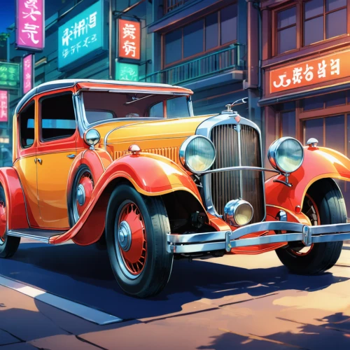 car hop,cartoon car,volkswagen beetle,retro vehicle,city car,3d car model,retro car,vintage car,3d car wallpaper,retro automobile,vw beetle,antique car,vintage cars,chinatown,vintage vehicle,cartoon video game background,oldtimer car,automobile repair shop,volkswagen new beetle,world digital painting,Illustration,Japanese style,Japanese Style 03