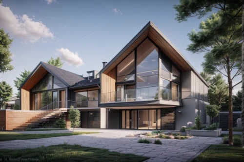 modern house,3d rendering,timber house,modern architecture,eco-construction,render,wooden house,mid century house,cubic house,dunes house,build by mirza golam pir,smart house,residential house,danish house,frame house,crown render,smart home,modern style,house shape,housebuilding
