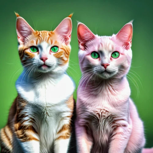 two cats,american wirehair,japanese bobtail,oriental shorthair,turkish van,vintage cats,cat image,pet vitamins & supplements,felines,cute animals,american shorthair,breed cat,european shorthair,patrol,cute cat,cat lovers,cat portrait,domestic short-haired cat,cats,kittens,Photography,General,Realistic