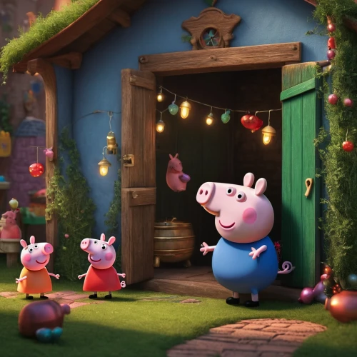 piglet barn,christmas trailer,the holiday of lights,barnyard,christmas movie,lucky pig,pigs in blankets,teacup pigs,farmyard,piglet,pig roast,cute cartoon character,christmas scene,piglets,parsley family,agnes,children's christmas,kawaii pig,festive decorations,mid-autumn festival,Photography,General,Fantasy
