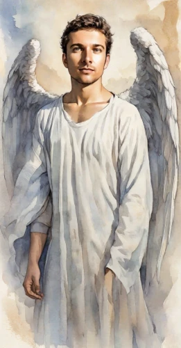 the archangel,guardian angel,archangel,god,business angel,the face of god,angelology,greer the angel,angel,messenger of the gods,angel wings,angel wing,angels,angel moroni,christian,greek,prophet,uriel,templedrom,angel face,Digital Art,Watercolor