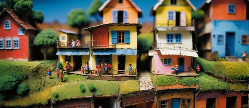 houses clipart,miniature house,dolls houses,escher village,hanging houses,wooden houses,colmar,popeye village,doll house,alpine village,colmar city,mud village,row of houses,bird house,miniature figures,folk art,stilt houses,fairy village,birdhouses,dollhouse,Unique,3D,Toy