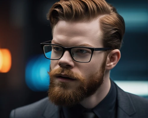 lace round frames,silver framed glasses,man portraits,smart look,beard,oval frame,reading glasses,male model,male elf,pompadour,businessman,management of hair loss,bearded,pomade,professor,suit actor,men's suit,banker,ceo,white-collar worker,Photography,General,Cinematic